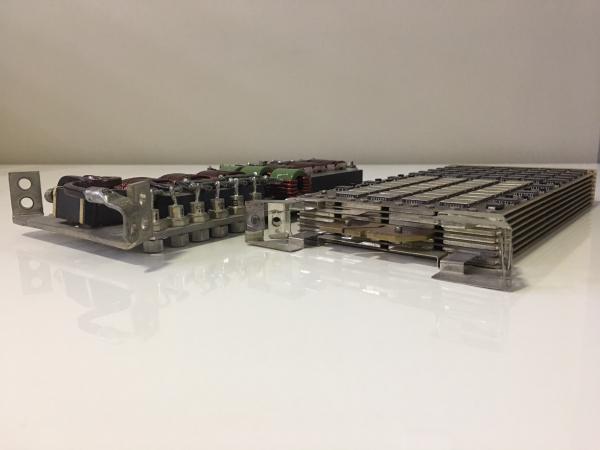 Another view of the Cray 2 memory and power supply modules