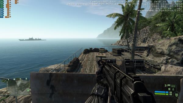 Alienware area 51 7500 - Crysis performance (Note the video memory usage!)