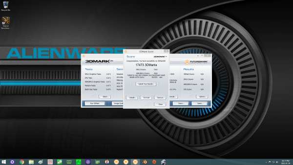 Alienware area 51 7500 - current 3DMARK Score